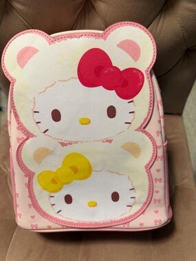 Hello Kitty Pink Kids Bag with Red and Yellow Bows
